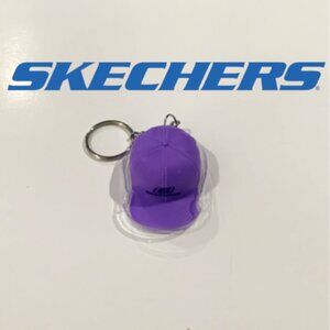 Skechers Purple Baseball Hat Keychain - 4inch Replica Keychain